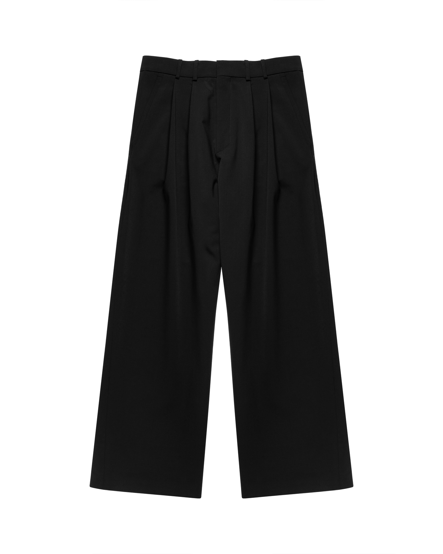 Wool Pleated Trousers