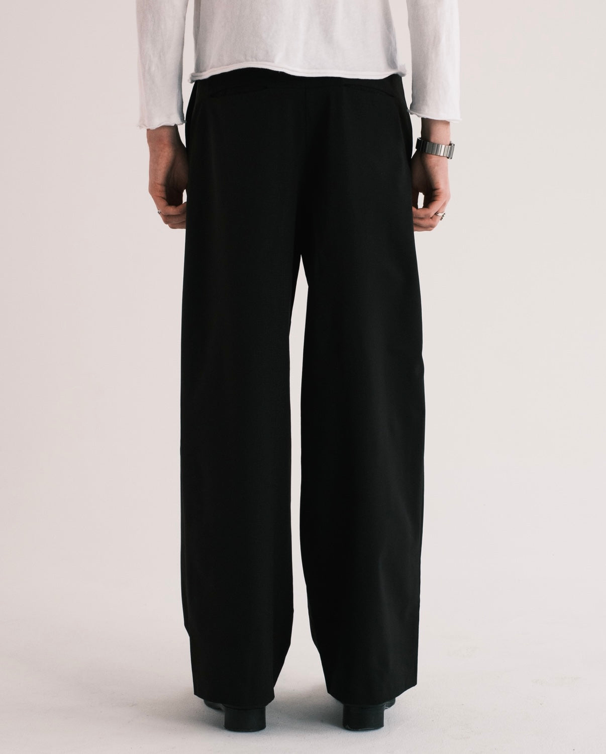 Wool Pleated Trousers